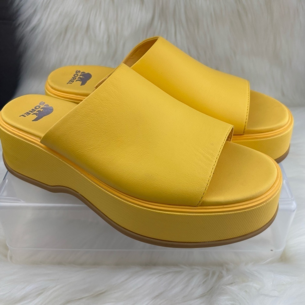 Sorel Platform Sandals Dayspring Slides Size 9 Wo… - image 2